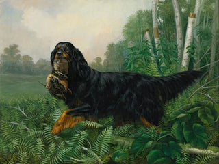 Alexander Pope Jr - Gordon Setter In A Landscape.webp
