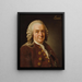 Carl von Linné 1707-1778 botaniker professor - Alexander Roslin — indrammet kunstværk på væggen