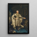 Gustave III 1746-1792, Sveriges konge - Alexander Roslin — indrammet kunstværk på væggen