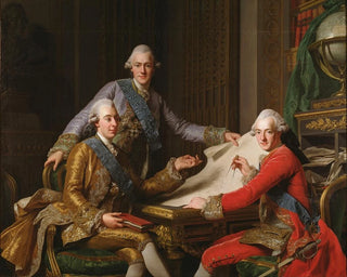 Alexander Roslin - King Gustav III Of Sweden And His Brothers.webp