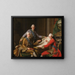 Kong Gustav III af Sverige og hans brødre - Alexander Roslin — indrammet kunstværk på væggen