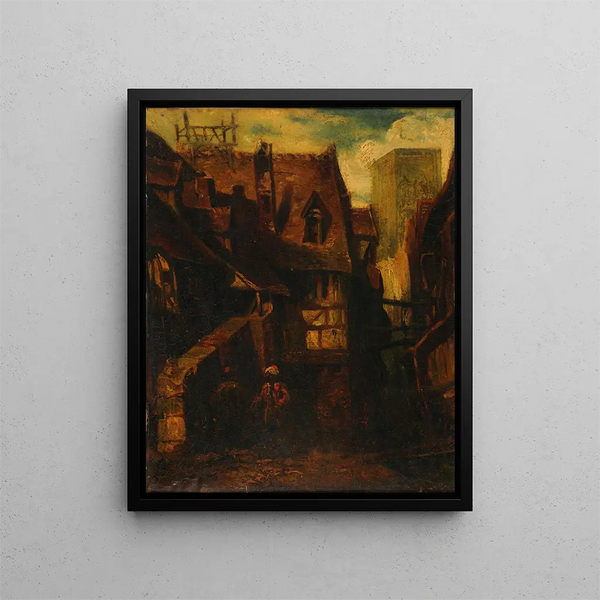 Vue d'Orient - Alexandre-Gabriel Decamps — indrammet kunstværk på væggen
