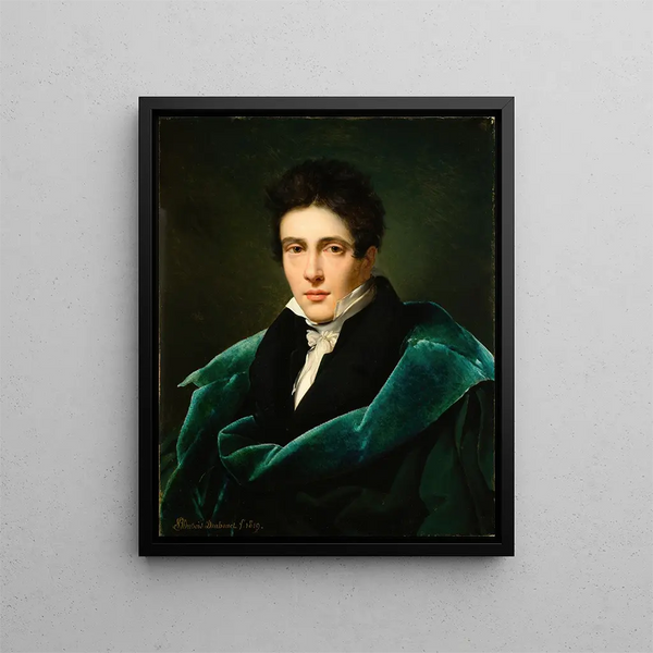 Portrait af hr. Gest - Alexandre-Jean Dubois-Drahonet — indrammet kunstværk på væggen