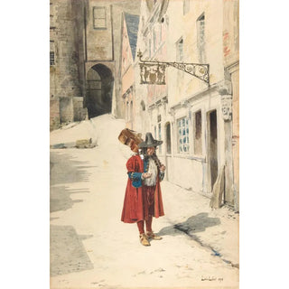 AlexandreLouis Leloir - Wandering Minstrel Old Nuremberg.webp