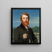 Alfred Bruyas - Alexandre Cabanel — indrammet kunstværk på væggen