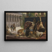 Cleopatra, der tester giftstoffer på dødsdømte fanger - Alexandre Cabanel — indrammet kunstværk på væggen