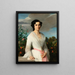 Portrait af Mademoiselle Louise Mars - Alexandre Cabanel — indrammet kunstværk på væggen