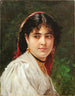 Portrait af en ung italiensk kvinde - Alexandre Cabanel — visning af kunstværket