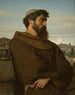 En ung romersk munk tænker - Alexandre Cabanel — visning af kunstværket