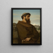En ung romersk munk tænker - Alexandre Cabanel — indrammet kunstværk på væggen