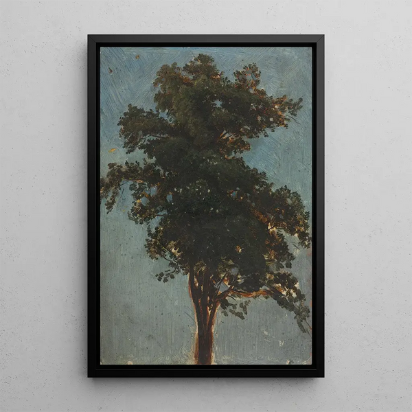 Reproduktion af maleriet Studie af træ - Alexandre Calame