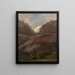 Vue sur le Wetterhorn og Reichenbach fra Meiringen - Alexandre Calame — indrammet kunstværk på væggen