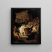 La Fête de Bacchus - Alexandre-Évariste Fragonard — indrammet kunstværk på væggen