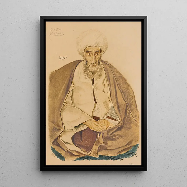 Reproduktion af maleriet Mirza Lotf Ali Persisk Brev Tæhéran - Alexandre Iacovleff