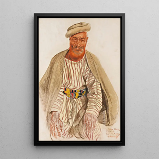 Alexandre Jacovleff - Portrait of A Hunza Tribesman.webp