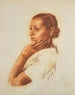 Portrait af Irène Andreeva - Alexandre Iacovleff — visning af kunstværket