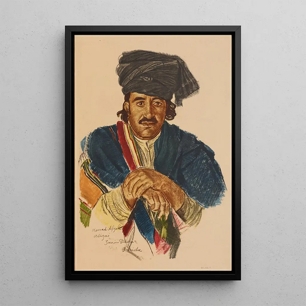 Reproduktion af maleriet Un Notable Afghan Guirichk - Alexandre Iacovleff