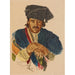 Reproduktion af maleriet Un Notable Afghan Guirichk - Alexandre Iacovleff