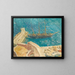 Vue du port de Calvi - Alexandre Iacovleff — indrammet kunstværk på væggen
