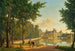 Henri VI og Sully foran Fontainebleau Slot - Alexandre Louis Robert Millin du Perreux — visning af kunstværket