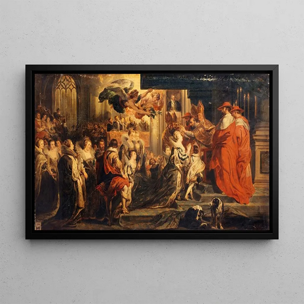 Le Couronnement de Marie de Médicis le 13 mai 1610 - Alexandre Marie Colin — indrammet kunstværk på væggen