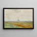 La baie du Mont-Saint-Michel med Tombelaine-klippen - Alexandre Séguier — indrammet kunstværk på væggen