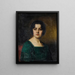 Portrait de Madame Ferette - Alexei Harlamoff — indrammet kunstværk på væggen