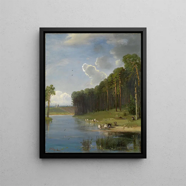 Alexei Kondratievich Savrasov - Pastoral scene.webp