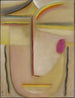 Tête abstraite Or et rose - Alexej von Jawlensky — visning af kunstværket