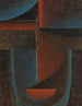 Tête abstraite bleu-rouge Tête abstraite bleu-rouge - Alexej von Jawlensky — visning af kunstværket