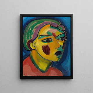 Alexej von Jawlensky - Dichterin Mystischer Kopf.webp