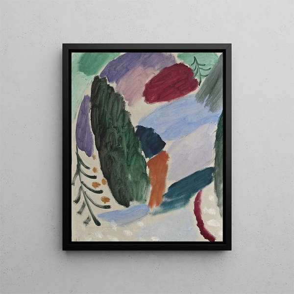 Journée glaciale - Alexej von Jawlensky — indrammet kunstværk på væggen