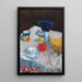 Bord opstillet - Alexej von Jawlensky — indrammet kunstværk på væggen