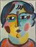 Tête de fille - Alexej von Jawlensky — visning af kunstværket