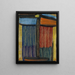 Meditation på gyldent baggrund - Alexej von Jawlensky — indrammet kunstværk på væggen