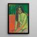 Reproduktion af maleriet af det halvnøgne siddende med lange hår - Alexej von Jawlensky