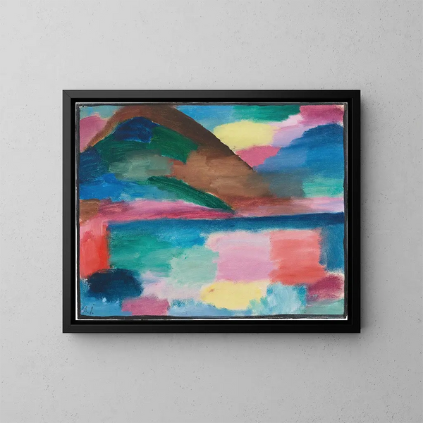 Sommerdag i Ascona - Alexej von Jawlensky — indrammet kunstværk på væggen