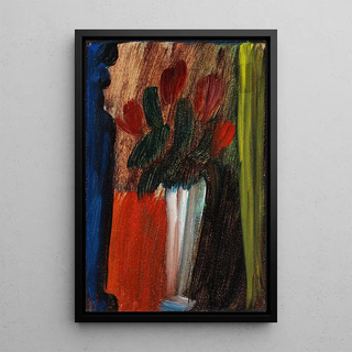 Alexej von Jawlensky - Stillleben Blumen in weier Vase.webp