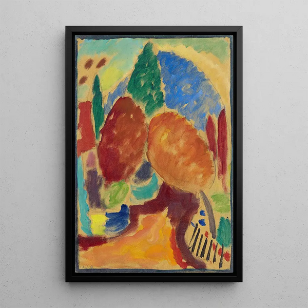 Reproduktion af maleriet Le Chemin orange - Alexej von Jawlensky