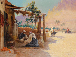 AlexisAuguste Delahogue - Chess Players In El Kantara.webp
