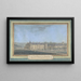 Vue d'un château - Alexis-Joseph Prignon — indrammet kunstværk på væggen
