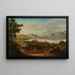 Vue du fond du lac de Genève prise au-dessus de Cully - Alexis Nicolas Prignon — indrammet kunstværk på væggen
