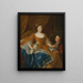 Augusta Marie Jeanne de Baden-Baden hertuginde d'Orléans - Alexis Simon Belle — indrammet kunstværk på væggen