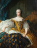 Portrait af Marie Leszczynska, Frankrigs dronning - Alexis Simon Belle — visning af kunstværket