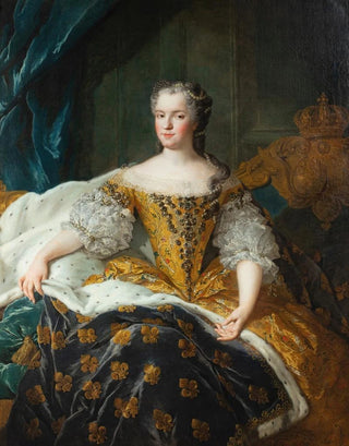 Alexis Simon Belle - Portrait of Marie Leszczynska Queen of France.webp