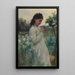Reproduktion af maleriet Unge pige i en have - Alfred Augustus Glendening