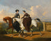 Deux Amazones à cheval - Alfred de Dreux — visning af kunstværket