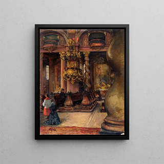 Alfred Edler von Pflgl - Das Innere der Universittskirche in Wien.webp