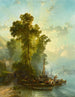 Solnedgang i Maggiore - Alfred Eduard Agenor de Bylandt — visning af kunstværket