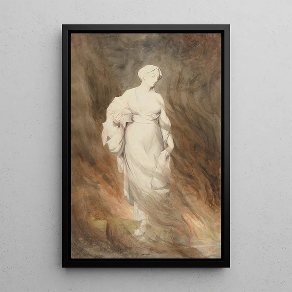 Reproduktion af maleriet La Femme de Loth - Alfred George Stevens